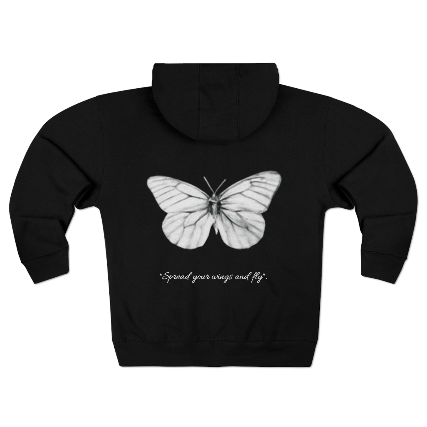 VILOURE Zip Up Butterfly Sweatshirt